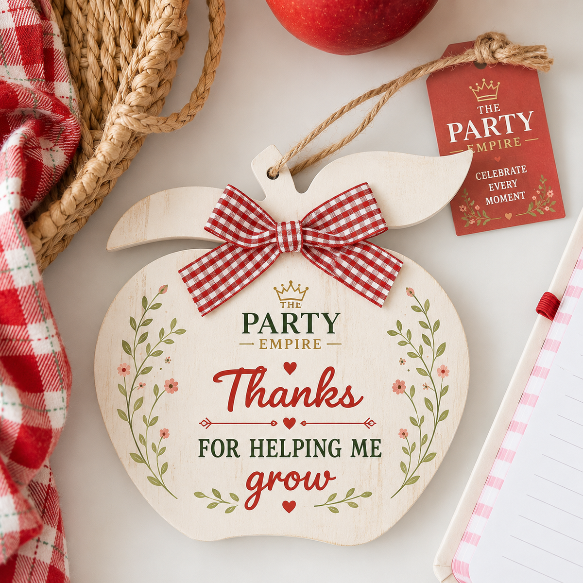 The Party Empire Thanks For Helping Me Grow Teacher Hanging Sign